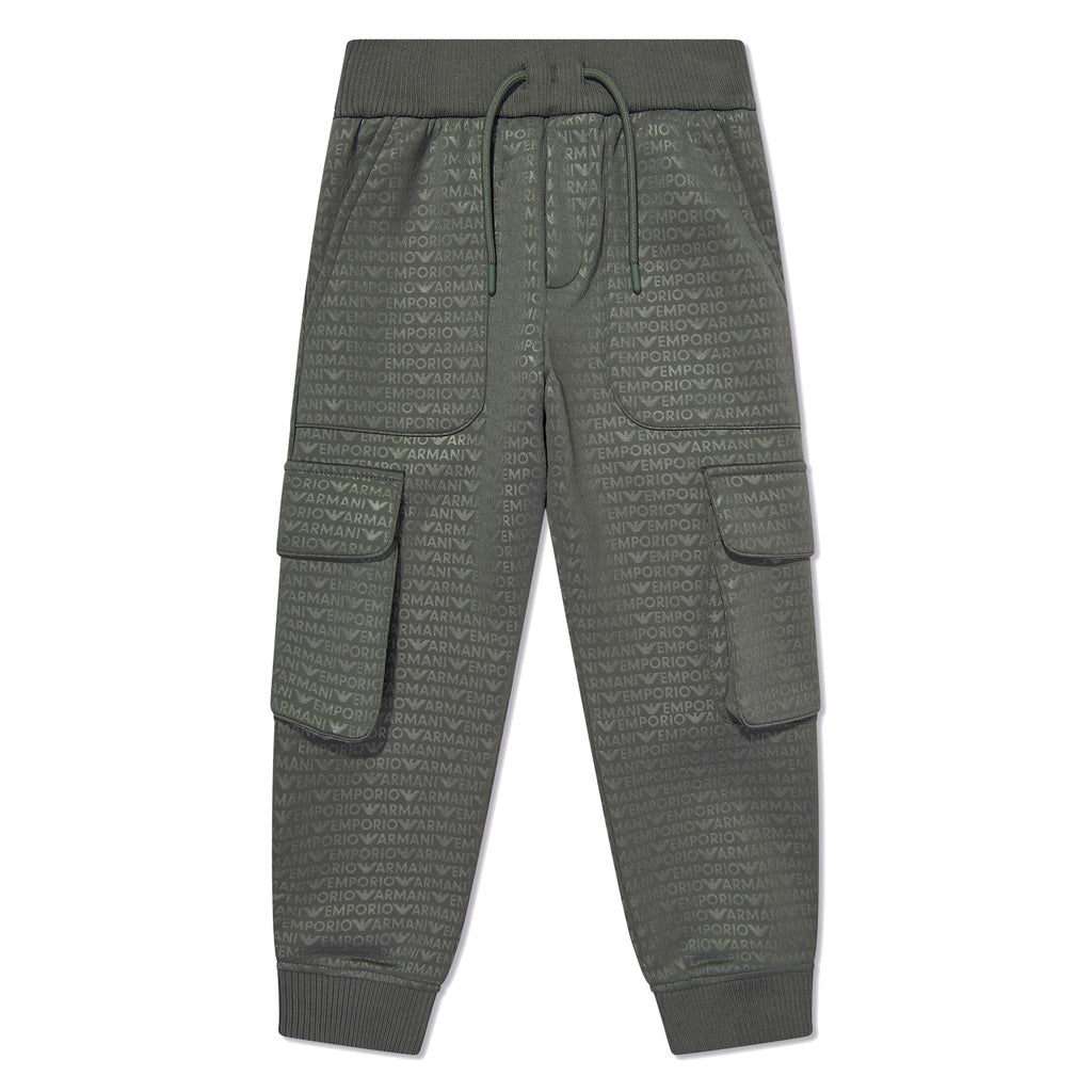 All-over Logo-print Cargo Tracksuit Bottoms