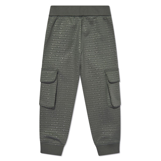 All-over Logo-print Cargo Tracksuit Bottoms