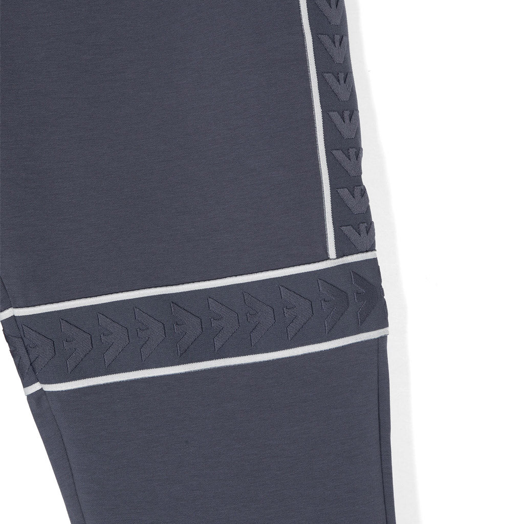 Emporio Armani Junior Loose-fit Double-jersey Joggers With Logo Tape