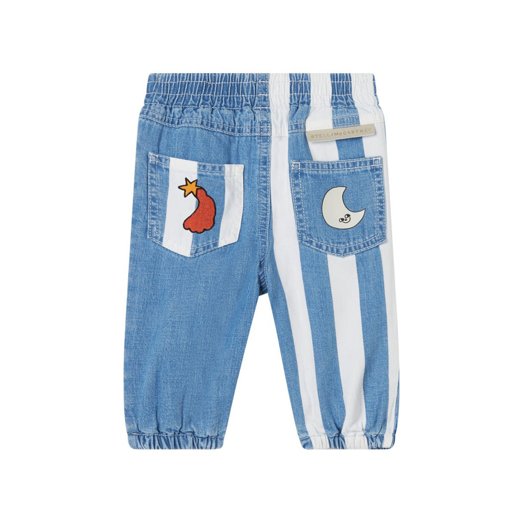 Stella McCartney Kids Space Print Denim Trousers