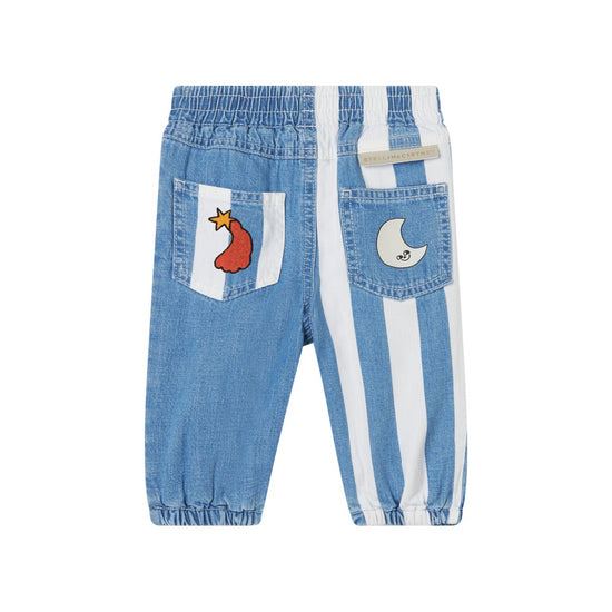 Stella McCartney Kids Space Print Denim Trousers