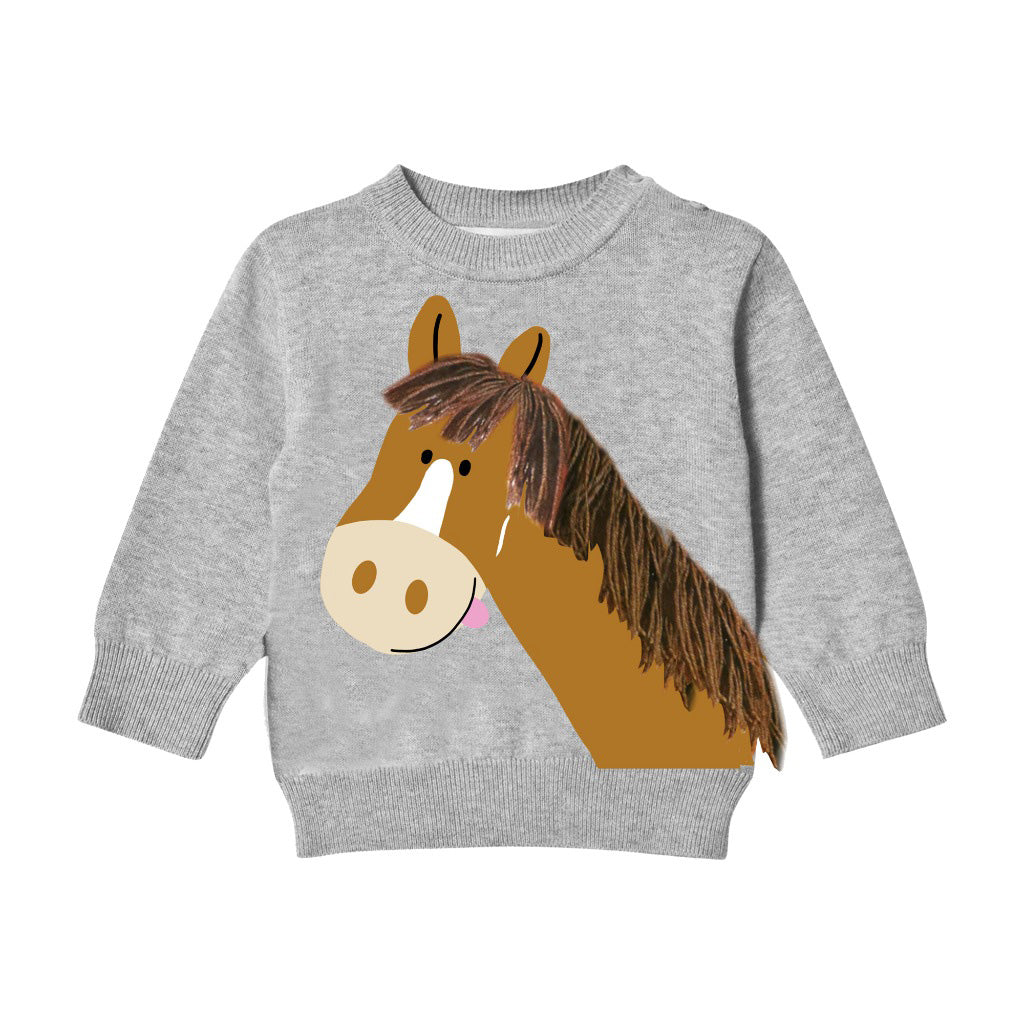 Stella McCartney Kids Horse Knit Jumper