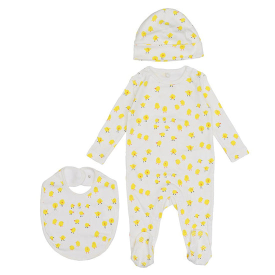 Stella McCartney Kids Chick Pattern Baby Gift Set - 3 Piece