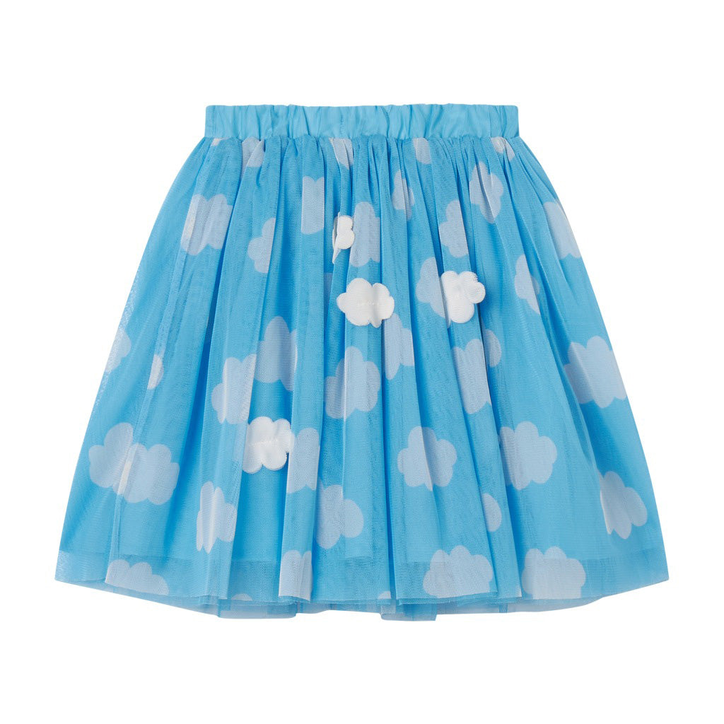 Cloud Pattern Tulle Skirt