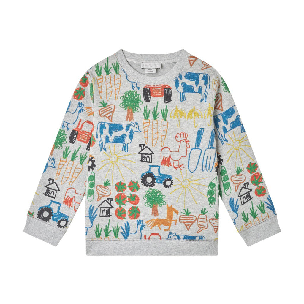 Stella McCartney Kids Farmyard Veggies Printed Sweatshirt