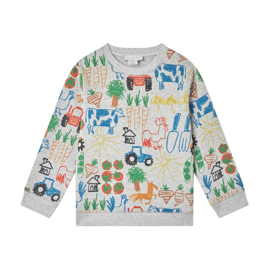 Stella McCartney Kids Farmyard Veggies Printed Sweatshirt
