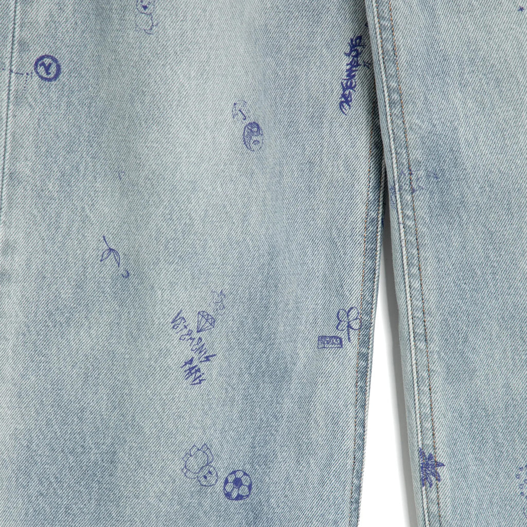 Vetements Kids Scribbled Denim Jeans