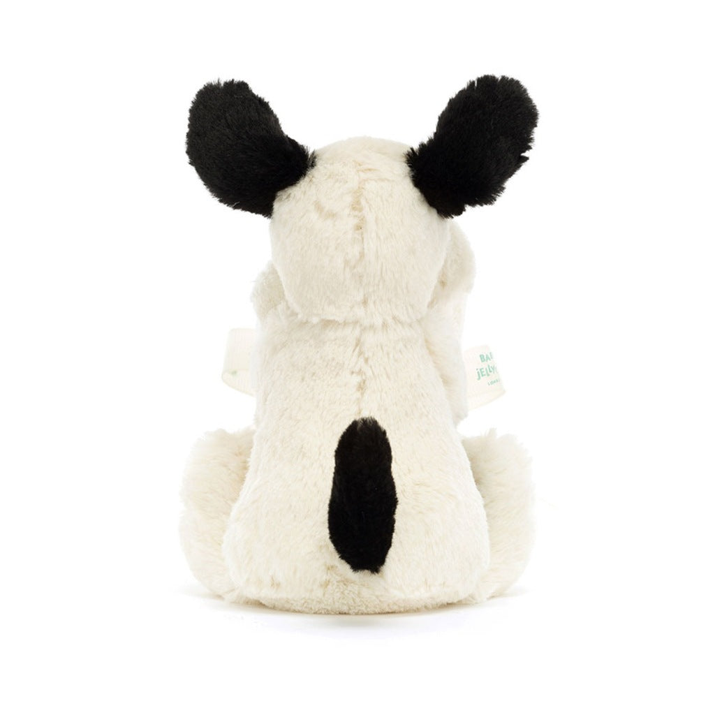 Jellycat Bashful Black & Cream Puppy Soother