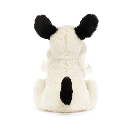 Jellycat Bashful Black & Cream Puppy Soother