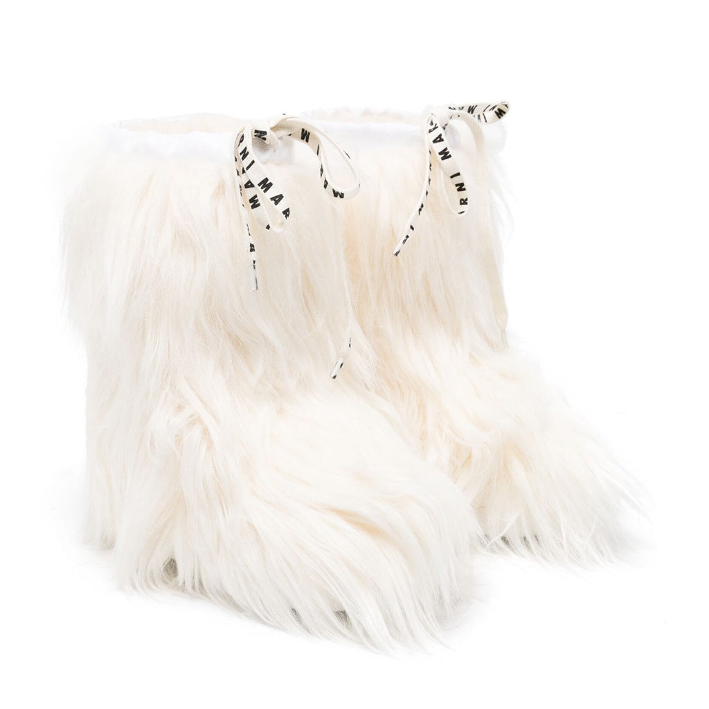 Long hair fur boots outlet