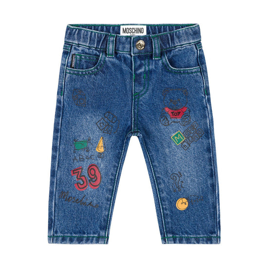 Moschino Kids Characters Print Trousers
