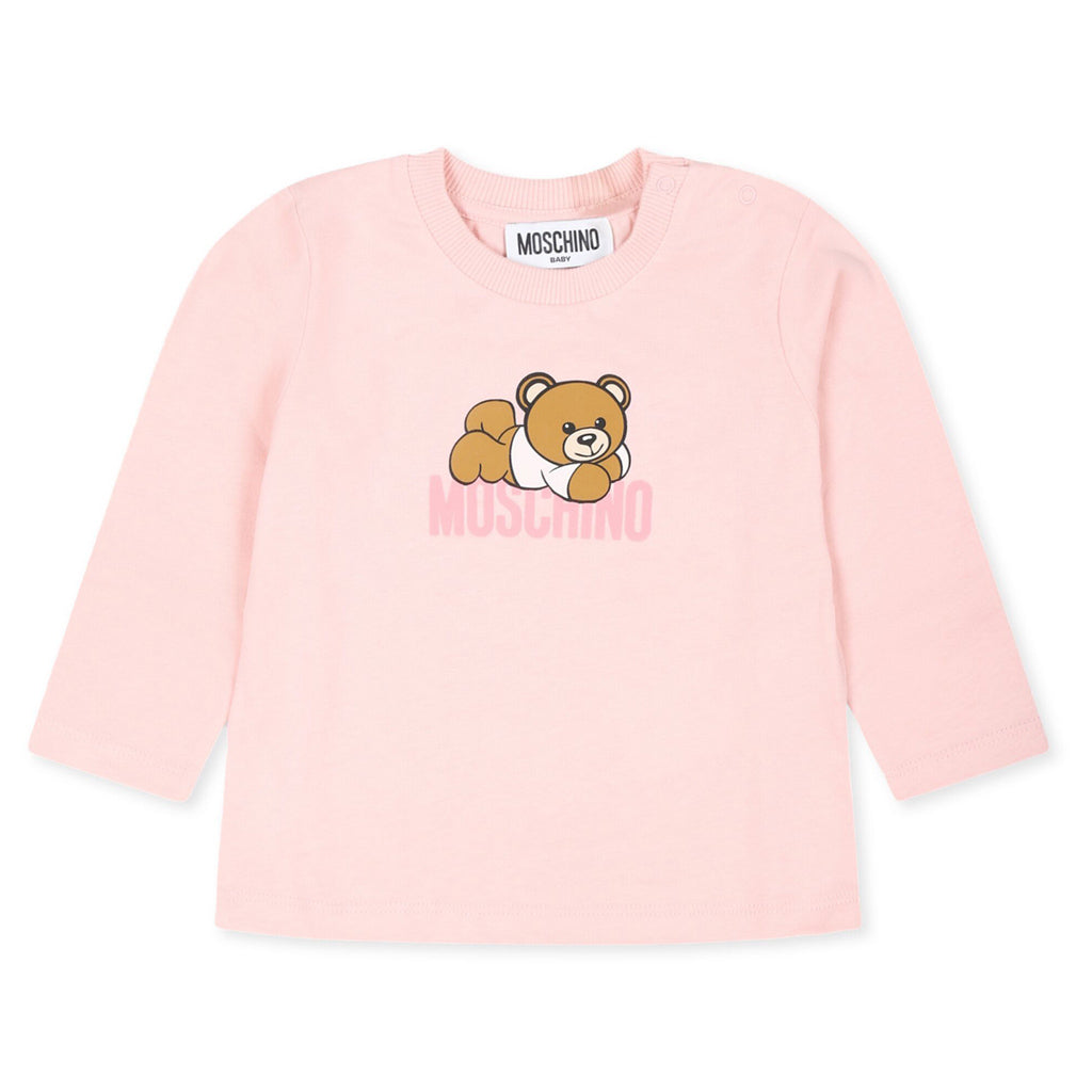 Moschino Kids Bear Logo T-shirt With Gift Box