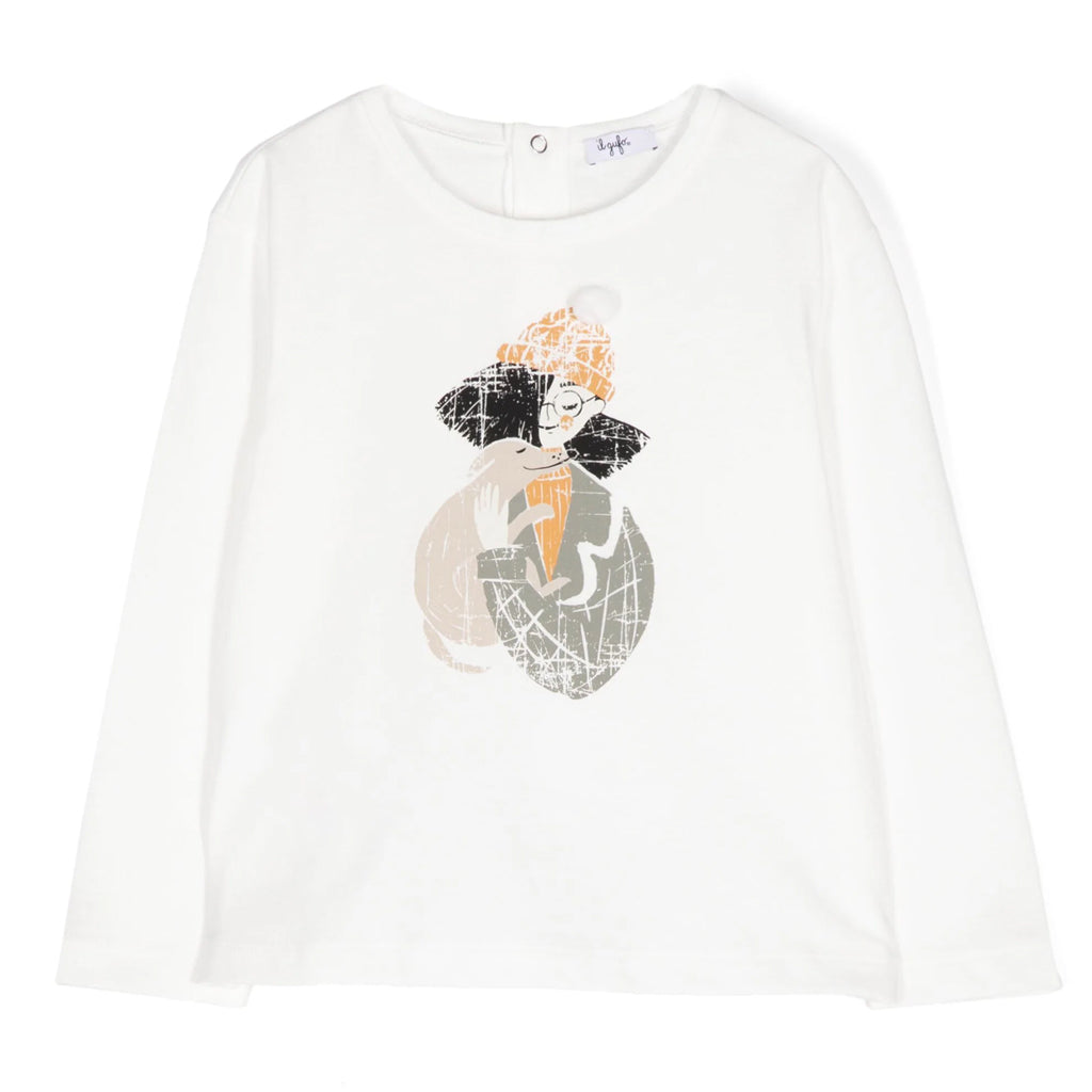 Il Gufo Graphic Long Sleeve T-shirt