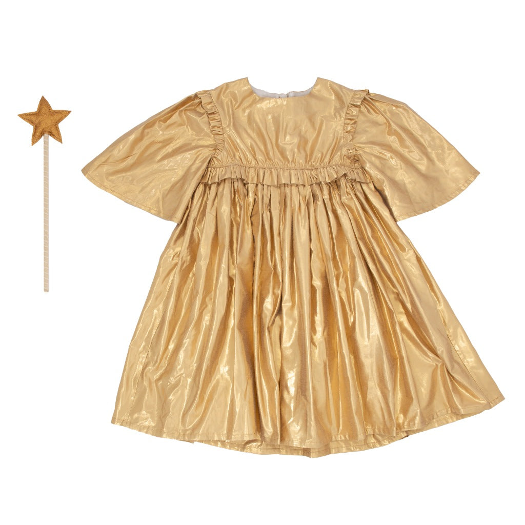 Meri Meri Gold Angel Dress 5-6Y