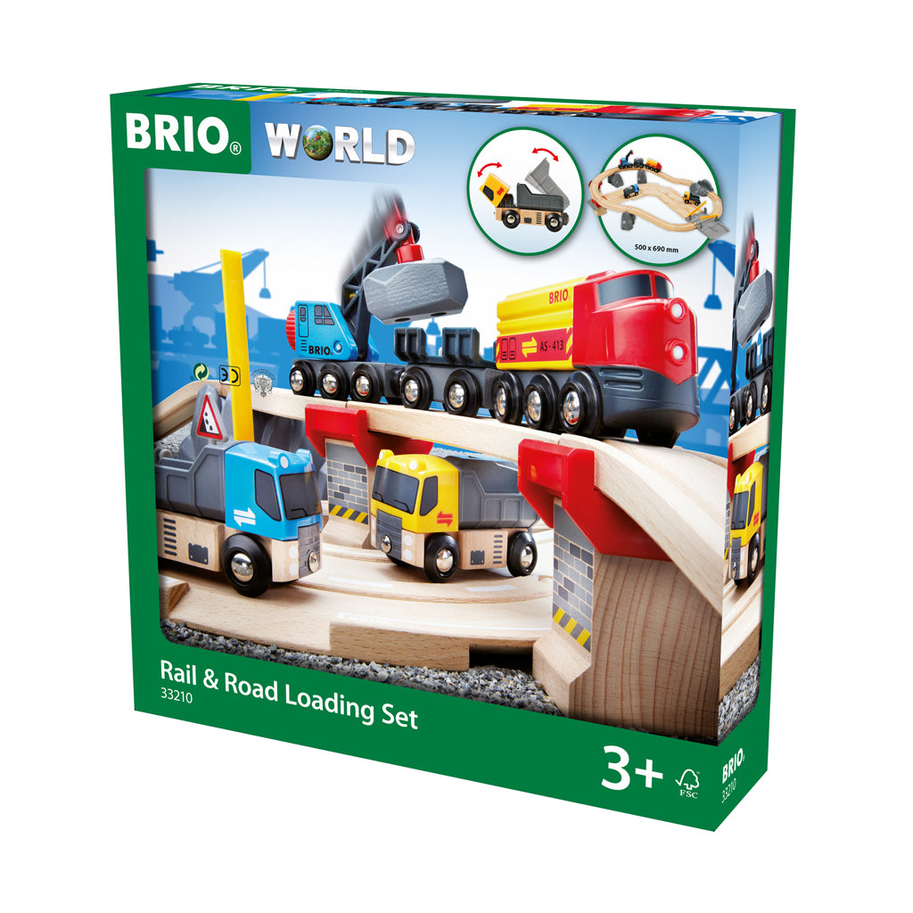 BRIO Rail & Road Loading Set
