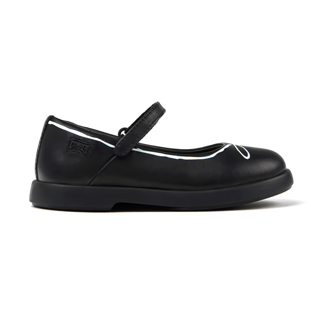 Black Leather Mary Jane Shoes