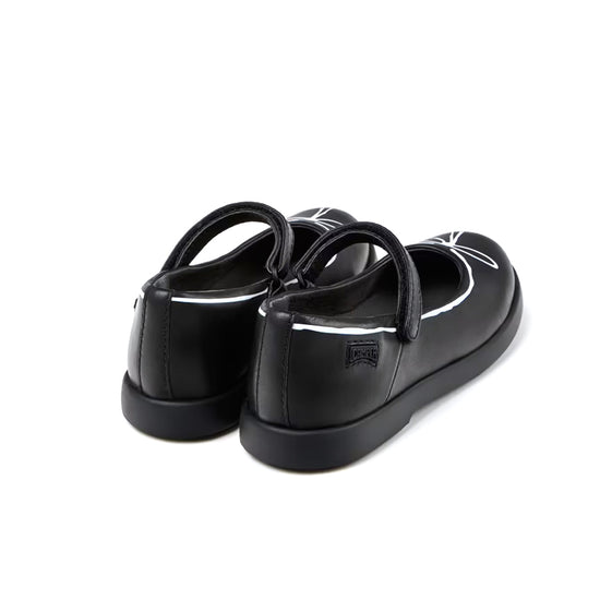 Black Leather Mary Jane Shoes