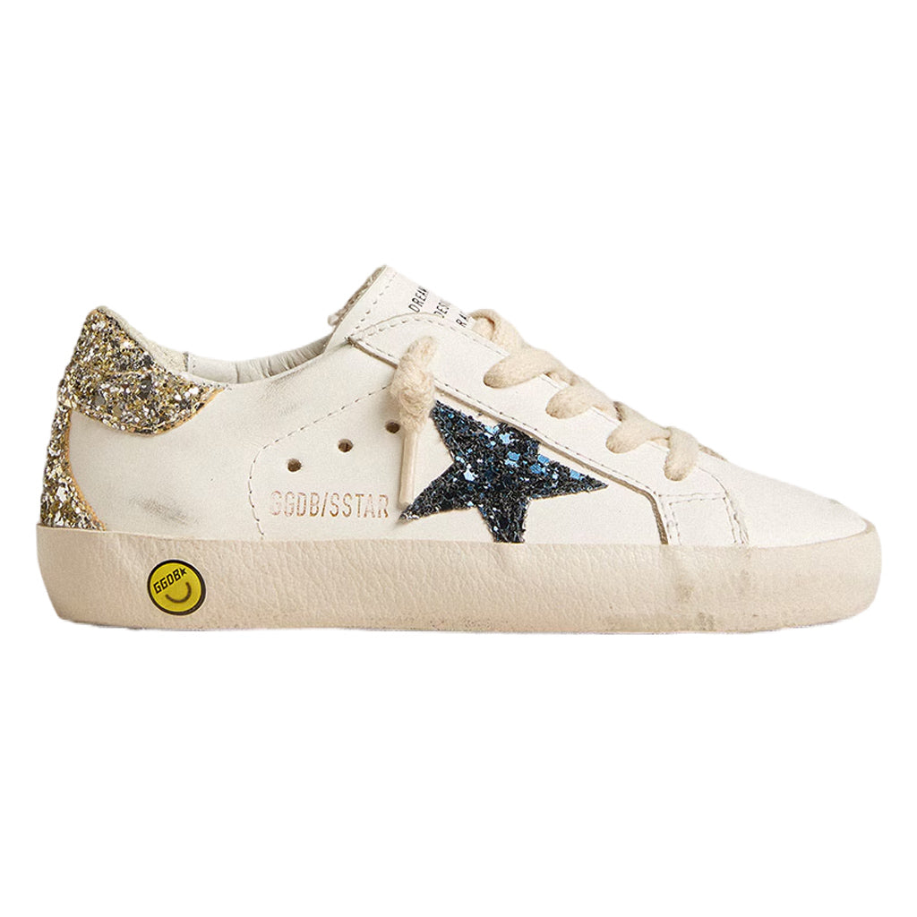 Super Star Leather and Glitter Star Sneakers