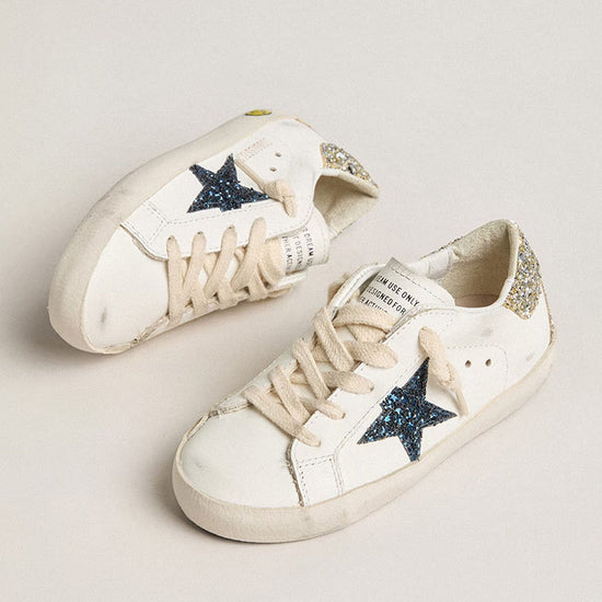 Super Star Leather and Glitter Star Sneakers