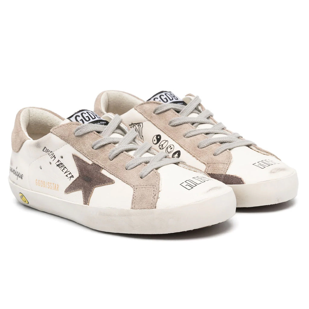 Super Star Leather and Suede Star Sneakers