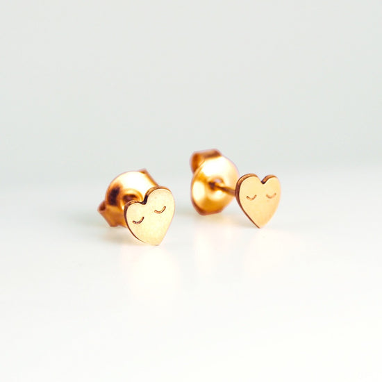 Adorabili Hearts Earrings - Gold