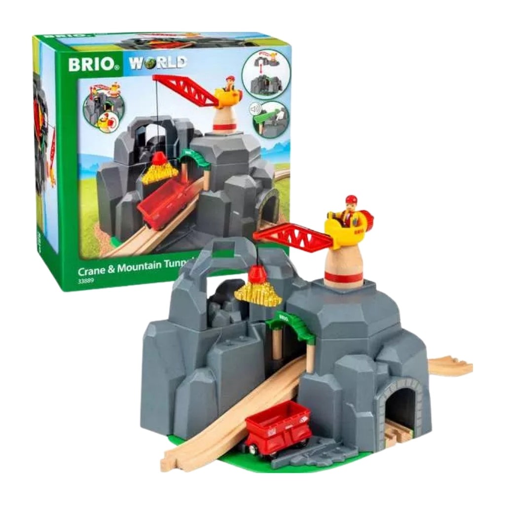 BRIO Crane and Mountain Tunnel