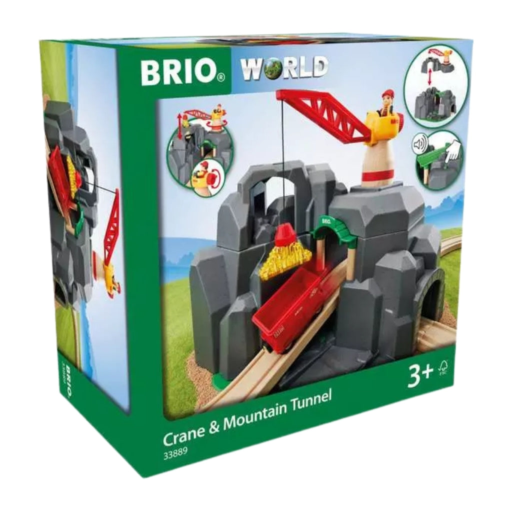 BRIO Crane and Mountain Tunnel