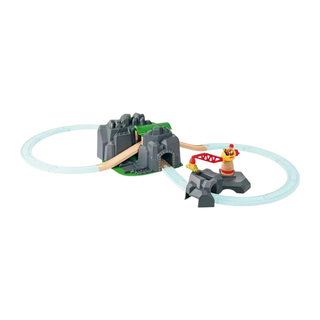 BRIO Crane and Mountain Tunnel