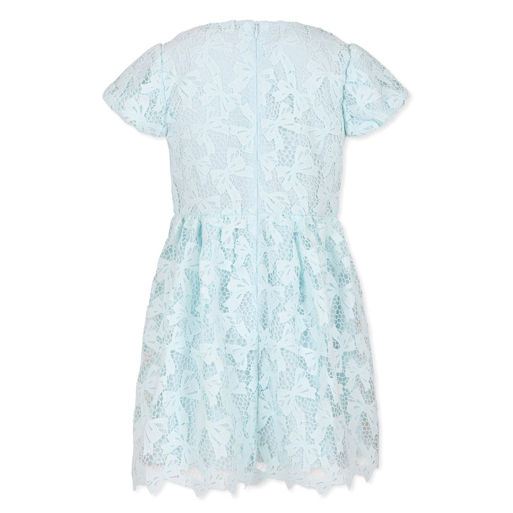 Self Portrait Kids Bow Lace Dress