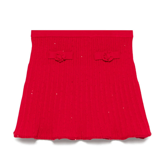 Self Portrait Kids Ribbed Skirt