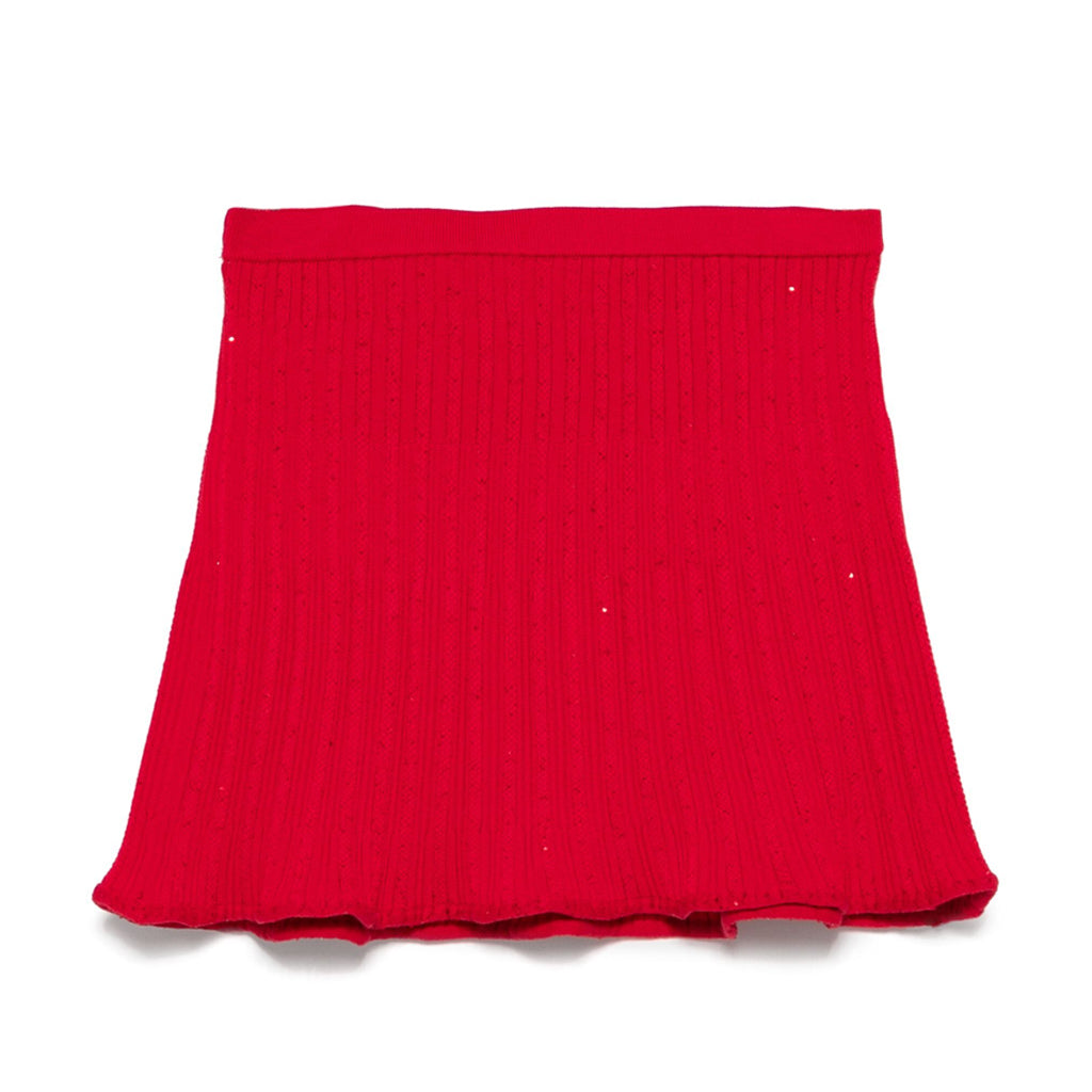 Self Portrait Kids Ribbed Skirt