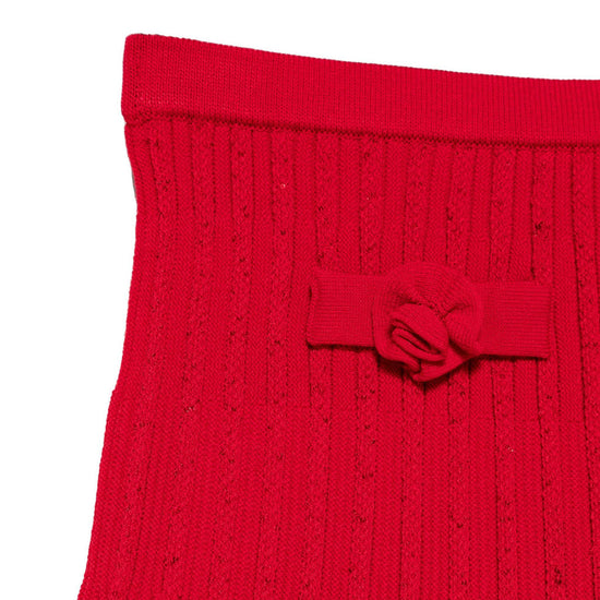 Self Portrait Kids Ribbed Skirt