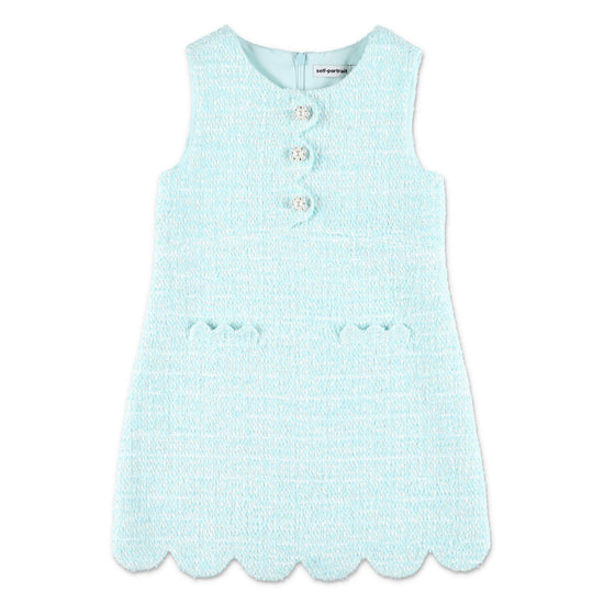 Self Portrait Kids Sequin Boucle Dress