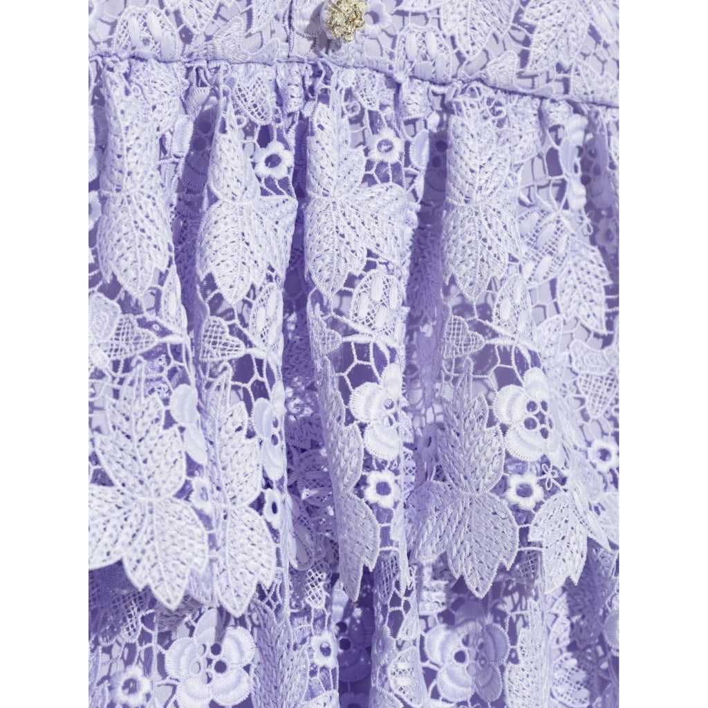 Self Portrait Kids Butterfly Lace Dress
