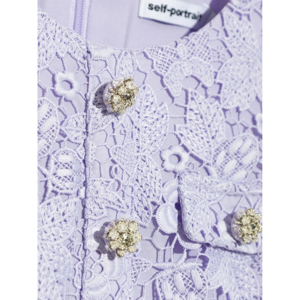 Self Portrait Kids Butterfly Lace Dress