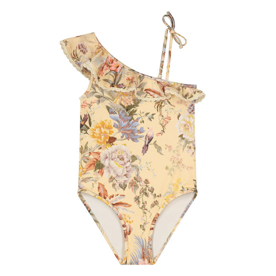 Zimmermann Kids Tallow Frill One Shoulder One