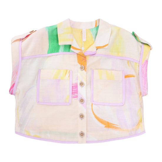 Zimmermann Kids Everley Utility Shirt
