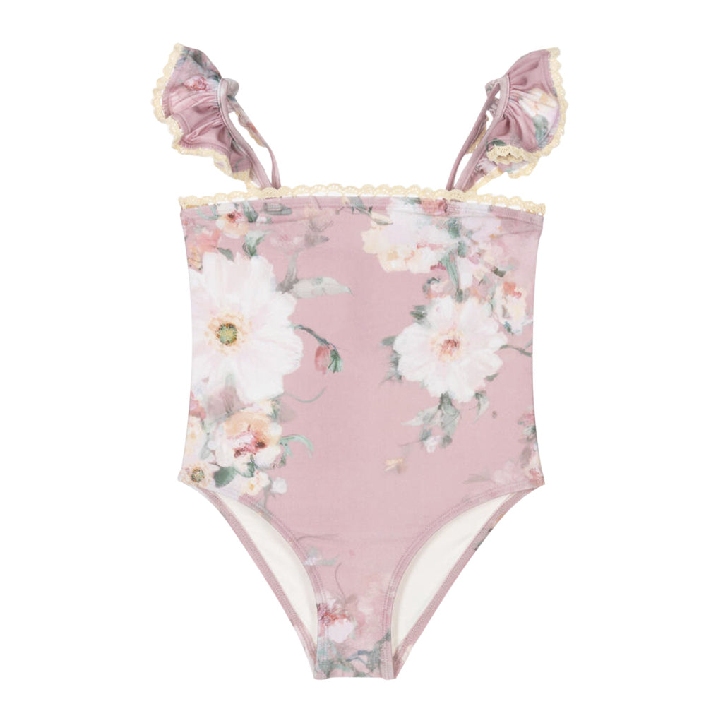 Zimmermann Kids Everley Trim Frill Swimsuit