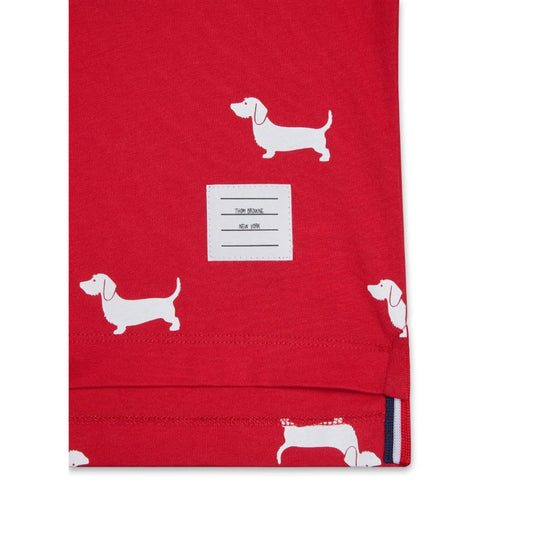 Thom Browne Kids Ringer Tee in Printed Hector