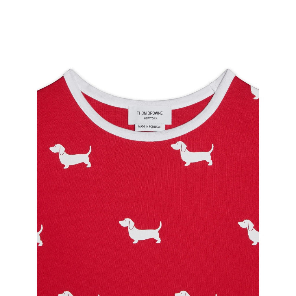 Thom Browne Kids Ringer Tee in Printed Hector