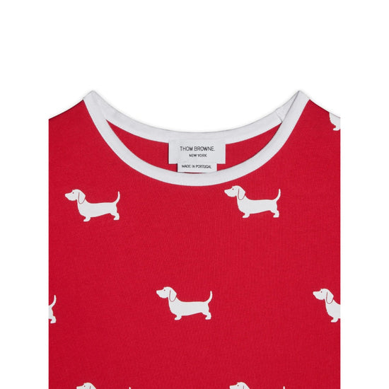Thom Browne Kids Ringer Tee in Printed Hector