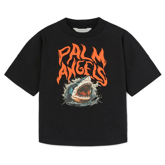 Palm Angels Kids Flames Shark Over T-shirt