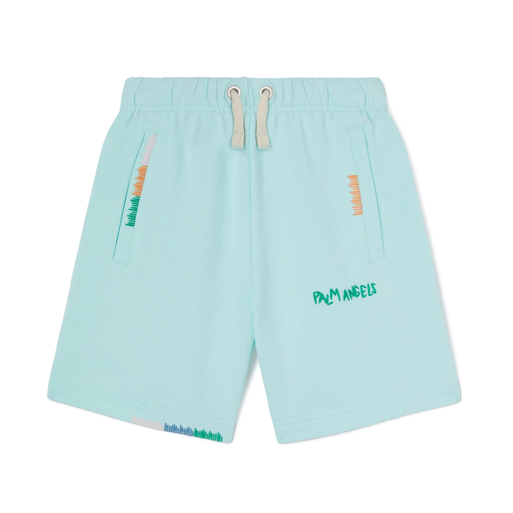 Palm Angels Kids Embroidery Mult. Sweat Shorts