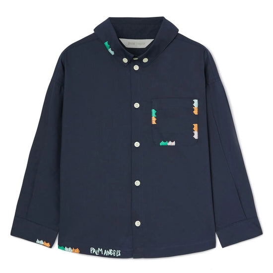 Palm Angels Kids Embroidery Shirt