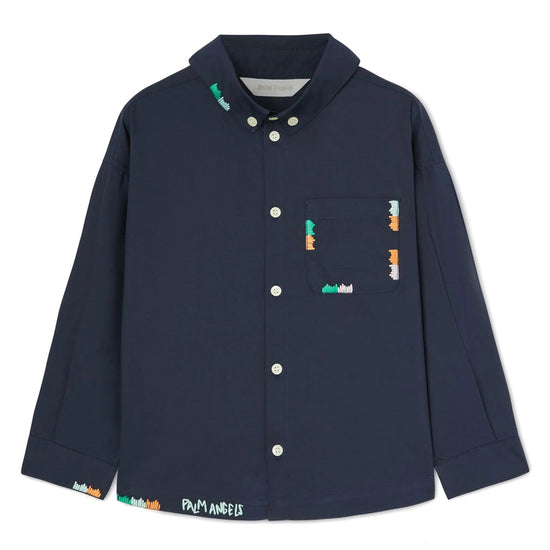 Palm Angels Kids Embroidery Shirt