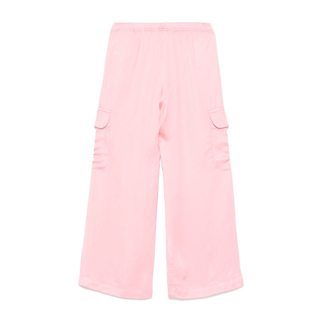 Palm Angels Kids Track Satin Cargo Pants