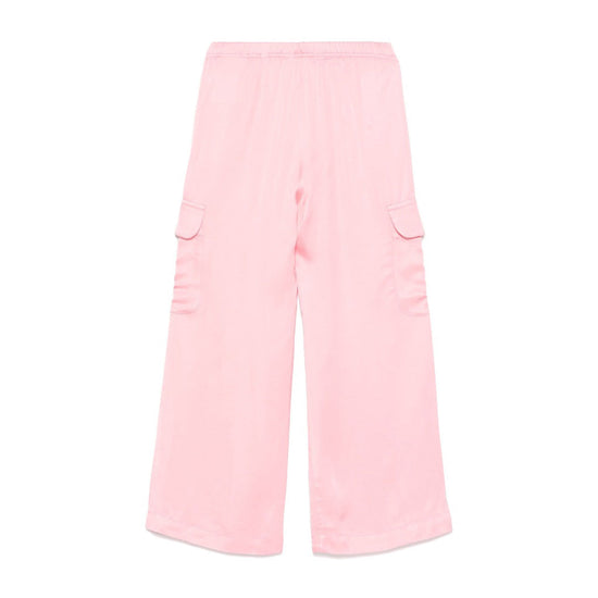 Palm Angels Kids Track Satin Cargo Pants