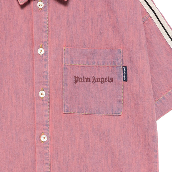 Palm Angels Kids Track Chambray Dress