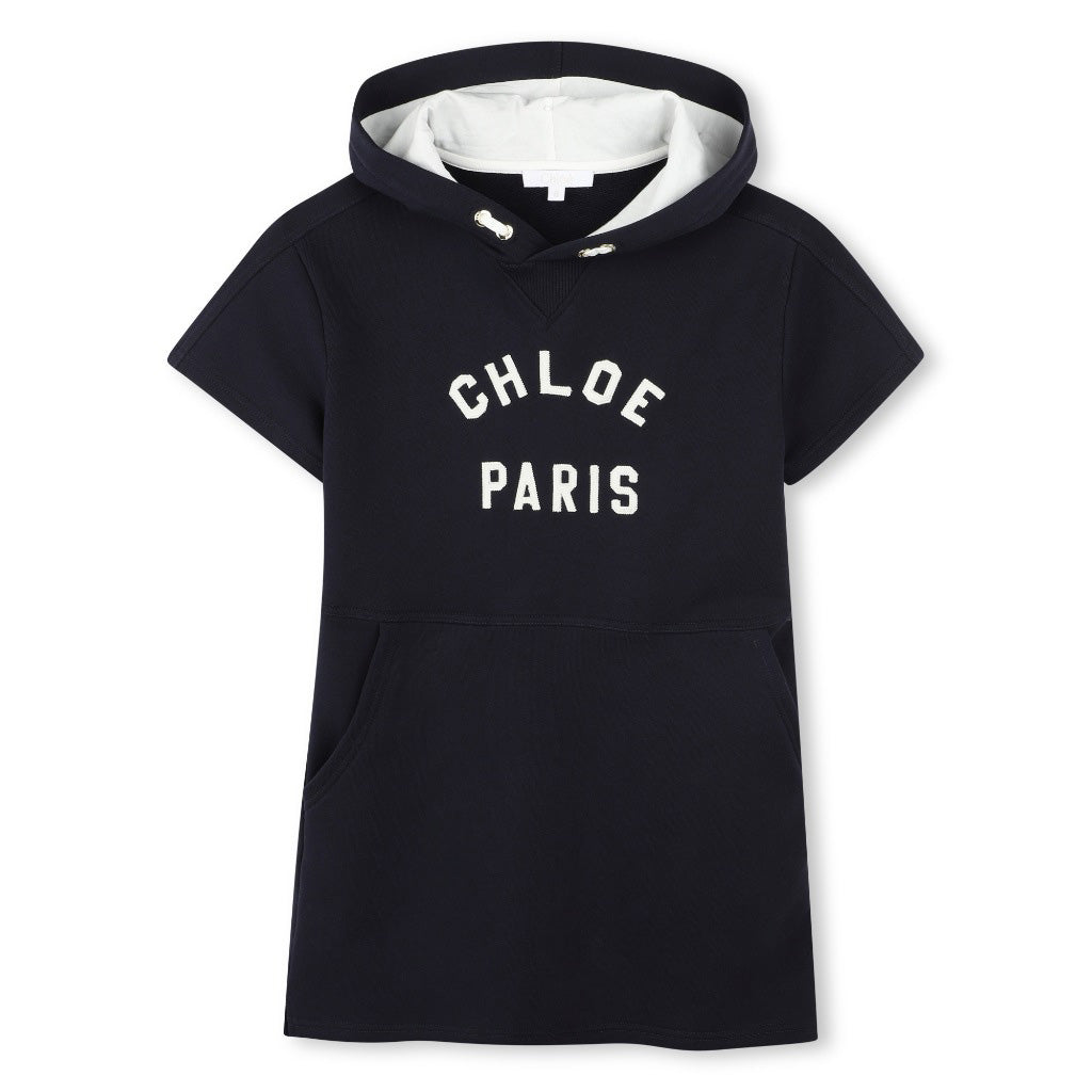 Chloé Kids Short Sleeved Hooded Dress