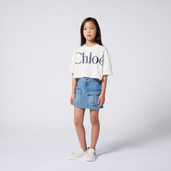 Chloé Kids Denim Skirt